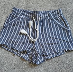 High Rise Striped Shorts